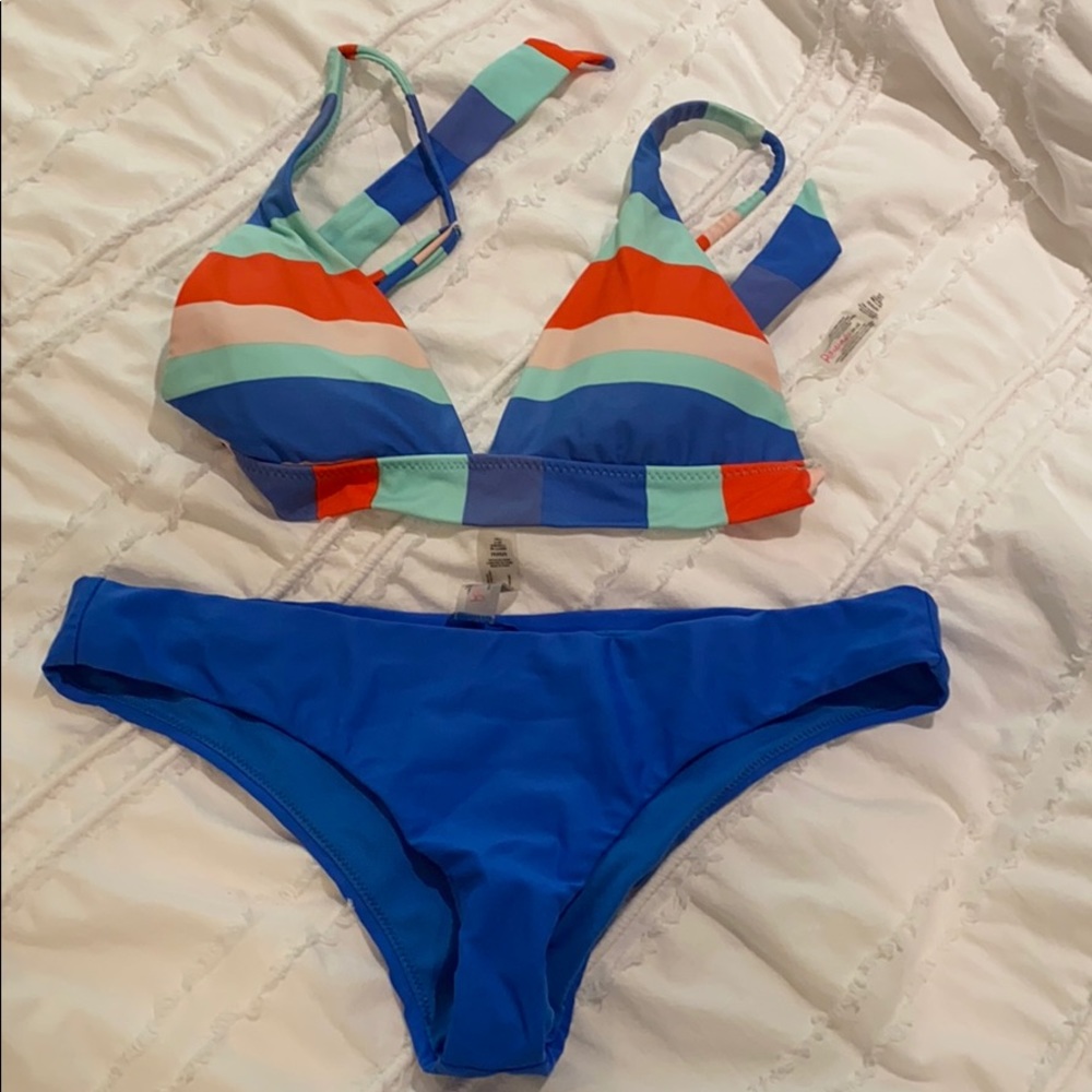Striped bikini